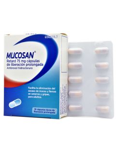 Mucosan Retard 75mg 30 Cápsulas de Liberación Prolongada
