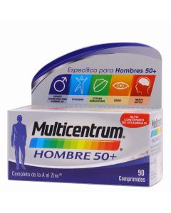 Multicentrum Hombre 50+  90 Comprimidos Multivitamínico Multimineral