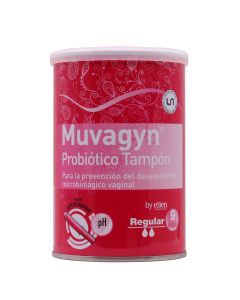 Muvagyn Probiótico Tampon Regular 9 Tampones