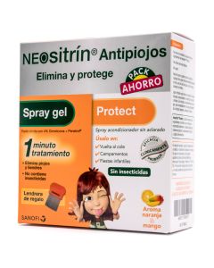 Neositrín Pack Antipiojos Spray Gel+Protect