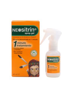 Neositrin Spray Gel 1 Minuto Tratamiento 60ml Piojos y Liendres