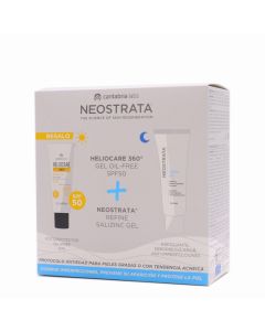 NeoStrata Refine Salizinc Gel 50ml + Heliocare 360º Gel Oil Free SPF50 25ml Pack