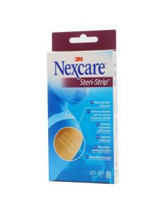 3M Nexcare Steri Strip Suturas Cutáneas 3 Tiras de 6mm X 75mm 5 Tiras de 3mm X 75mm