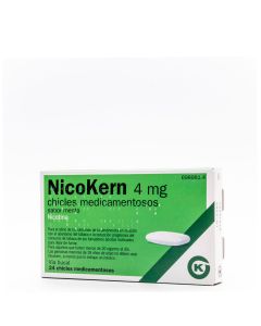 Nicokern Chicles 4mg 24 Chicles Medicamentosos Menta