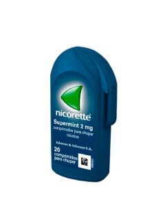 Nicorette Supermint 2 mg 20 Comprimidos para Chupar