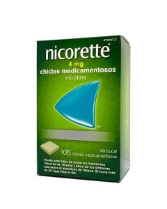 Nicorette 4 mg 105 Chicles Medicamentosos Nicotina