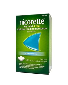 Nicorette Ice Mint 4mg 105 Chicles Medicamentosos Nicotina