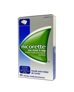 Nicorette Ice Mint 4 mg 30 Chicles Medicamentosos      