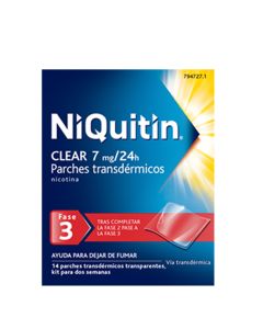 NiQuitin Clear 7 mg/ 24 horas 14 Parches Transdérmicos