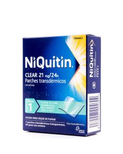 NiQuitin Clear 21mg/24h 7 parches transdérmicos Nicotina