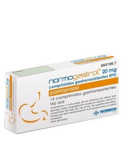 Normogastrol 20mg 14 Comprimidos Gastrorresistentes   
