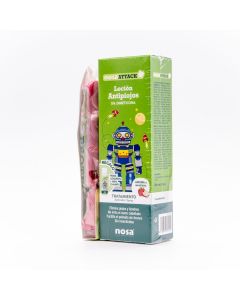 NosaAttack Loción Antipiojos 5% Dimeticona Aroma a Manzana 100ml