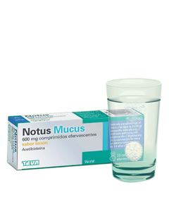 Notus Mucus 600mg 20 Compimidos Efervescentes Sabor Limón