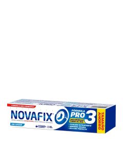 Novafix Pro 3 Crema Prótesis Dental Ultrafuerte Sin Sabor 70g Tamaño Ahorro 