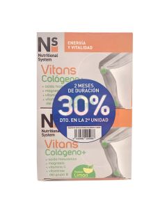 NS Vitans Colágeno+ 30 +30 Sobres Sabor Limón