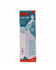 Nuk Biberón AntiColic Profesional Tetina Silicona M Control de Temperatura 0-6m 300ml