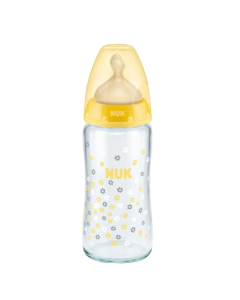 Nuk First Choice Biberon Cristal Tetina Latex M 0-6m 240ml     