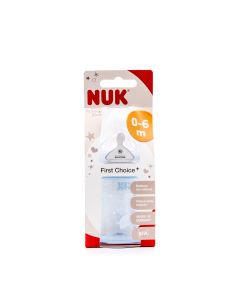 Nuk Biberón Rose&Blue Silicona First Choice+ Azul M 0-6M 150ml