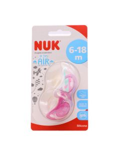 Nuk FreeStyle Chupete Silicona con Porta Chupete 6-18M 2 Chupetes