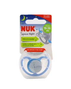 Nuk Space Night Chupete Silicona 18-36m