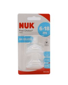 Nuk First Choice+ Tetina de Silicona T 2 Orificio M 6-18m 2 Tetinas