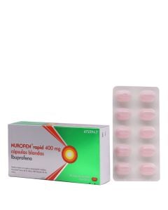 Nurofen Rapid 400mg 20 Cápsulas Blandas Ibuprofeno Tamaño Grande