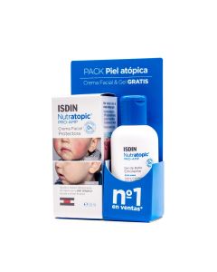 Nutratopic ProAMP Crema Facial Protectora Piel Atópica Isdin 50 ml+Gel de Baño de Regalo