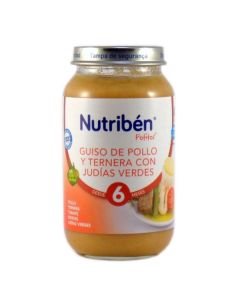 Nutribén Potitos Guiso de Pollo y Ternera con Judias Verdes 250g