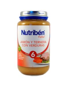 Nutribén Potitos Jamón Ternera y Verdura 250gr