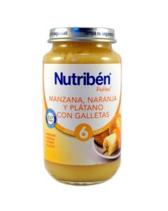 Nutribén Potitos Manzana Naranja, Platano y Galleta 250g
