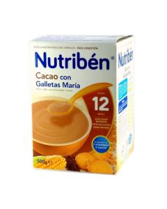 Nutribén Papilla Cacao con Galletas María 500g