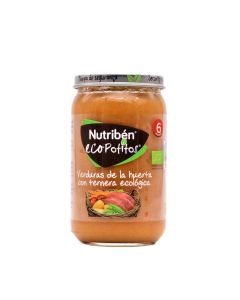 Nutribén Eco Potitos Verduras de la Huerta con Ternera Ecológica 235g