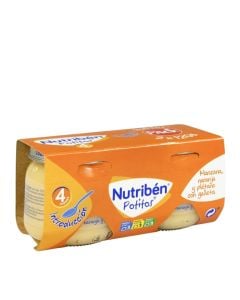 Nutriben Potitos Introducción Manzana Naranja Plátano y Galleta 120g x 2                            