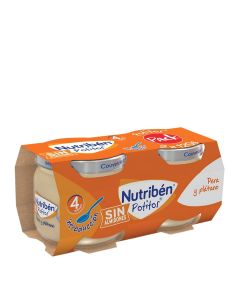 Nutriben Potitos Introducción Pera y Plátano 120g x 2                                               
