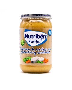 Nutriben Potitos Suprema de Merluza con Guisantes y Zanahorias 235g