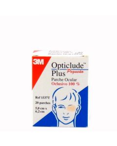 Opticlude Plus Pequeño 20 Parches Oculares 5 x 6,2cm