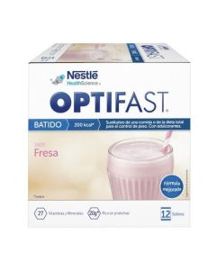 Optifast Batido Sabor Fresa 12 Sobres Nestlé