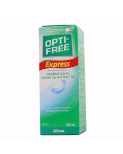Optifree Express solucion unica lentes de contacto 1 envase 335 ml  1 ENVASE 355 ML