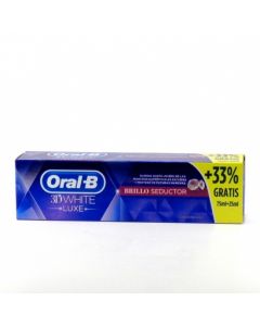 Oral B 3D White Luxe Brillo Seductor 75ml+25ml Gratis