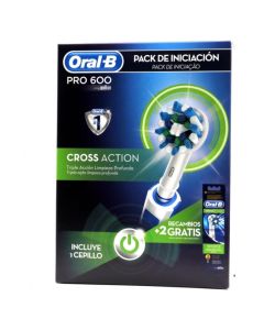 Oral B Cepillo Eléctrico PRO 600 Cross Action Pack