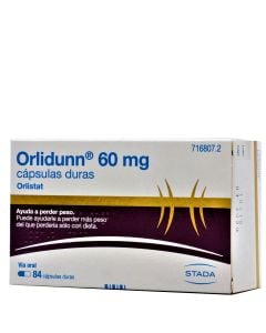 Orlidunn 60mg Orlistat 84 Cápsulas Stada