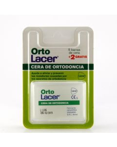 OrtoLacer Cera de Ortodoncia 5 Barras de Cera + 2 Gratis
