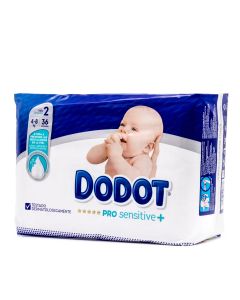 Dodot Pro Sensitive+ 36 Pañales Talla 2 de 4 a 8Kg