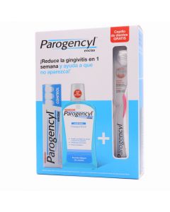 Parogencyl Encías Control Pasta Dentífrica 125ml + Colutorio 500ml + Cepillo Pack
