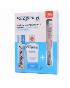 Parogencyl Encías Control Pasta Dentífrica 125ml + Colutorio 500ml + Cepillo Pack