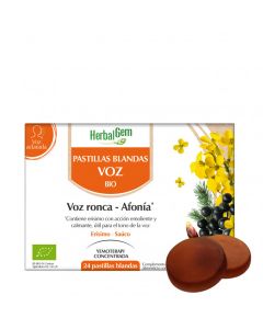 HerbalGem Voz 24 Pastillas Blandas Bio