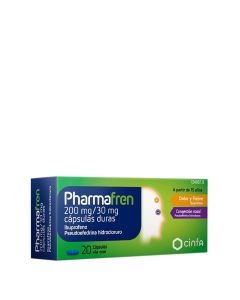 Pharmafren 200 mg/30 mg 20 Cápsulas Duras