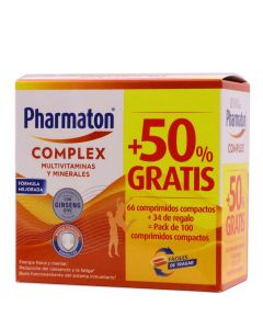 Pharmaton Complex 66 + 34 Cápsulas Pack Promocional