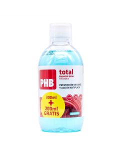 PHB Total Enjuague Bucal Menta Fresca 300ml+200ml Gratis