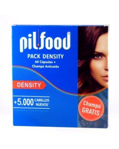 Pilfood Pack Density 60 Cápsulas+Champú Gratis